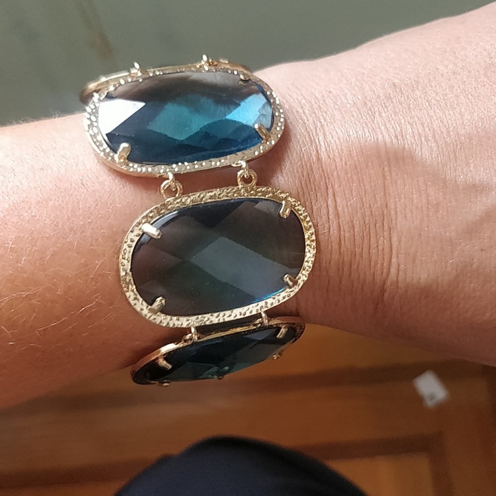 Vintage chunky large statement bracelet runway